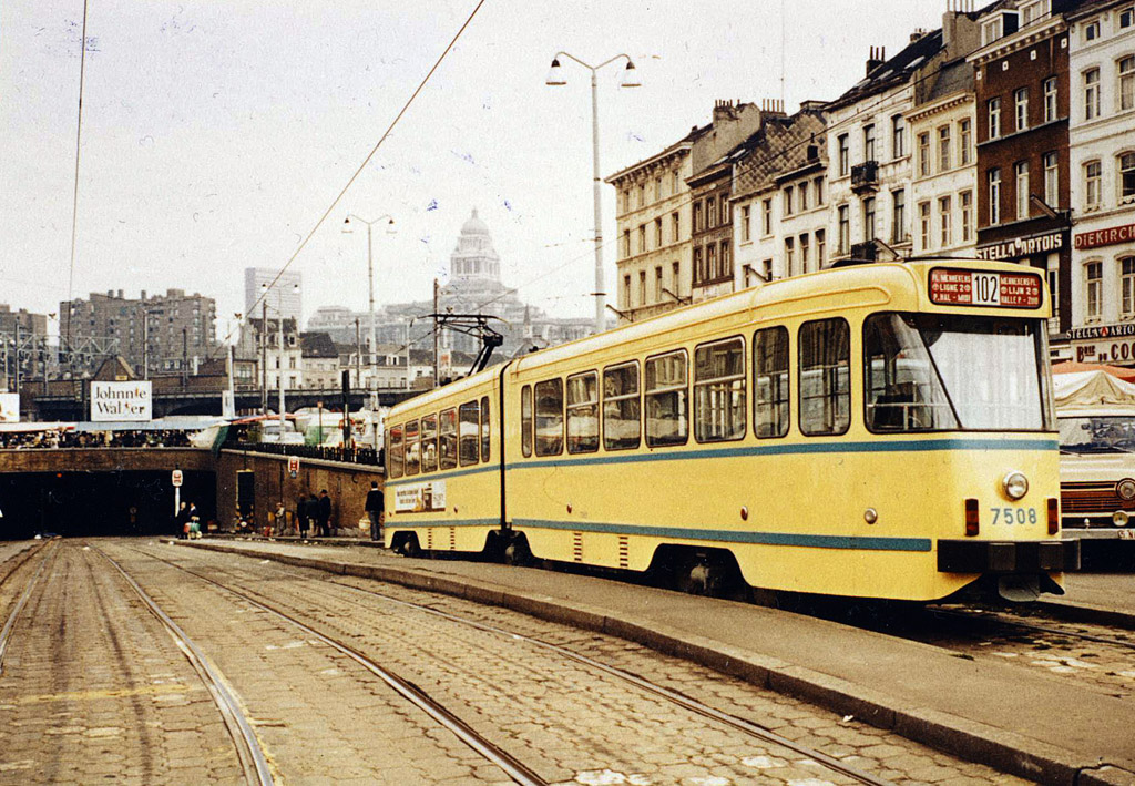 Bruxelles, BN PCC series 7500 N°. 7508; Bruxelles — Old photos MIVB / STIB