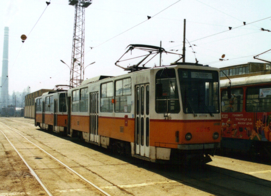 София, Tatra T6A2B № 2015; София — Трамвайно депо: [2] Красна поляна