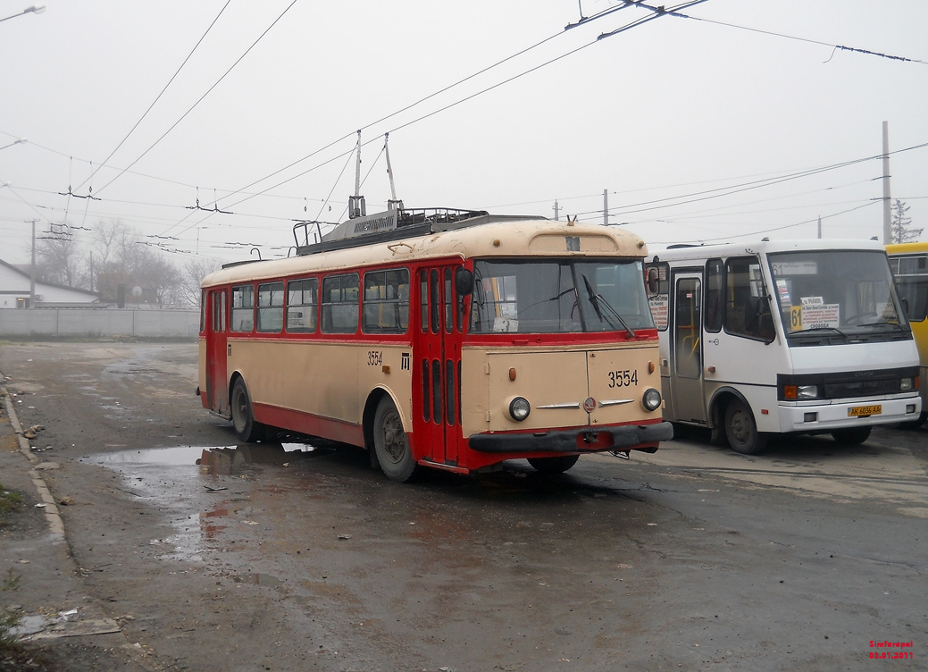 Крымский троллейбус, Škoda 9Tr21 № 3554