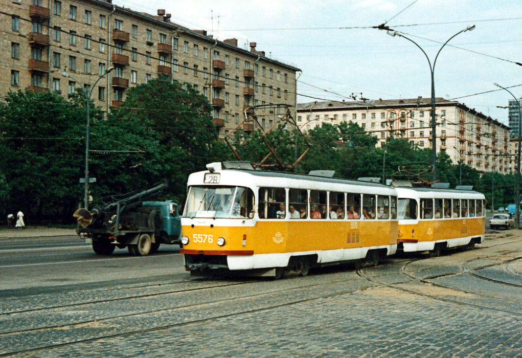 Москва, Tatra T3SU № 5576