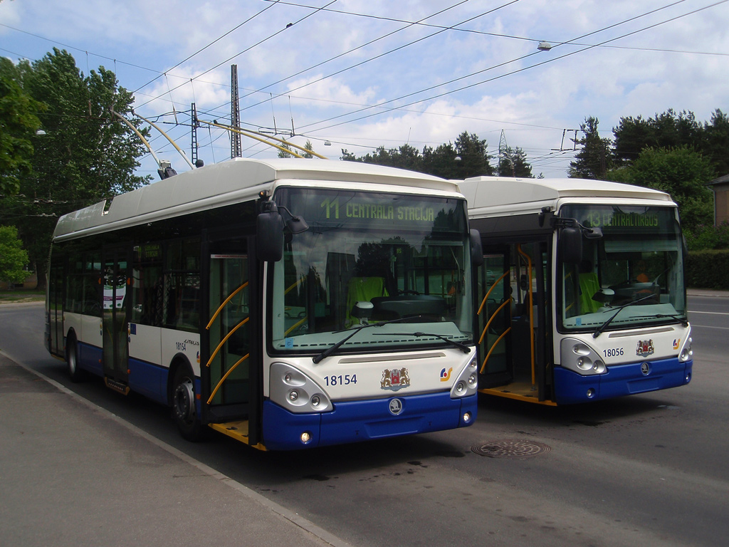 რიგა, Škoda 24Tr Irisbus Citelis № 18154; რიგა, Škoda 24Tr Irisbus Citelis № 18056