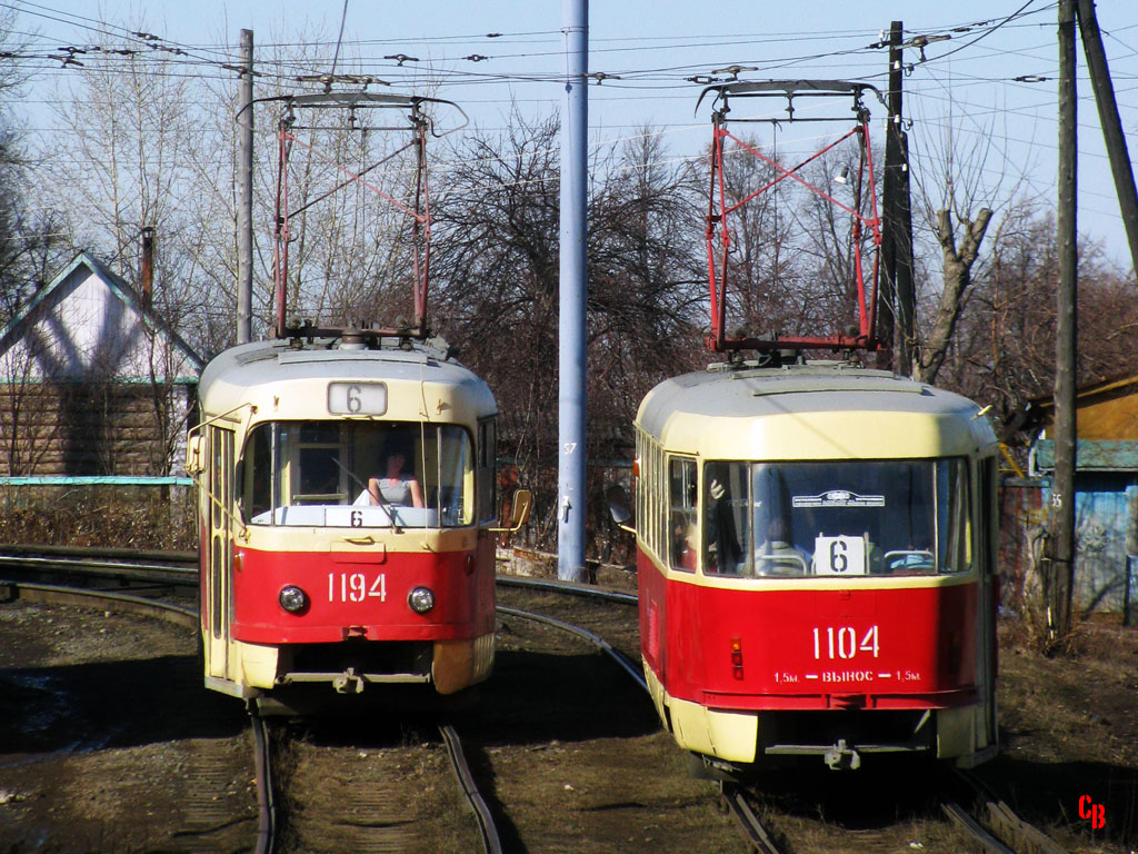Iževska, Tatra T3SU № 1194; Iževska, Tatra T3SU (2-door) № 1104; Iževska — Miscellaneous photos