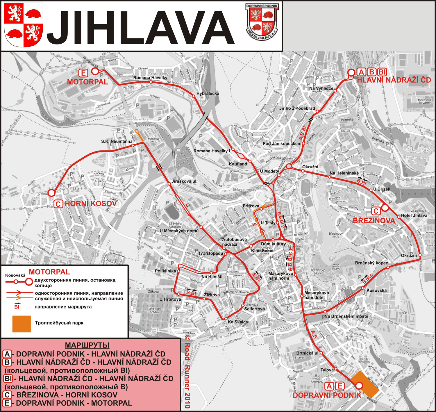 Jihlava — Maps