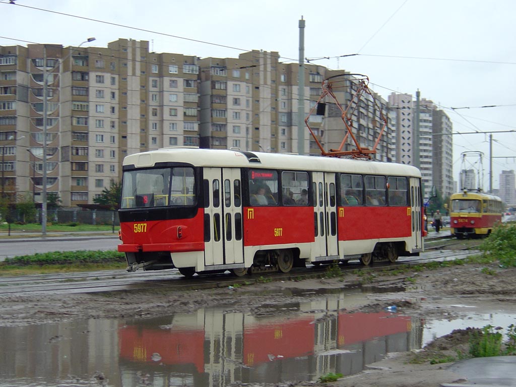 Київ, Tatra T3P № 5977