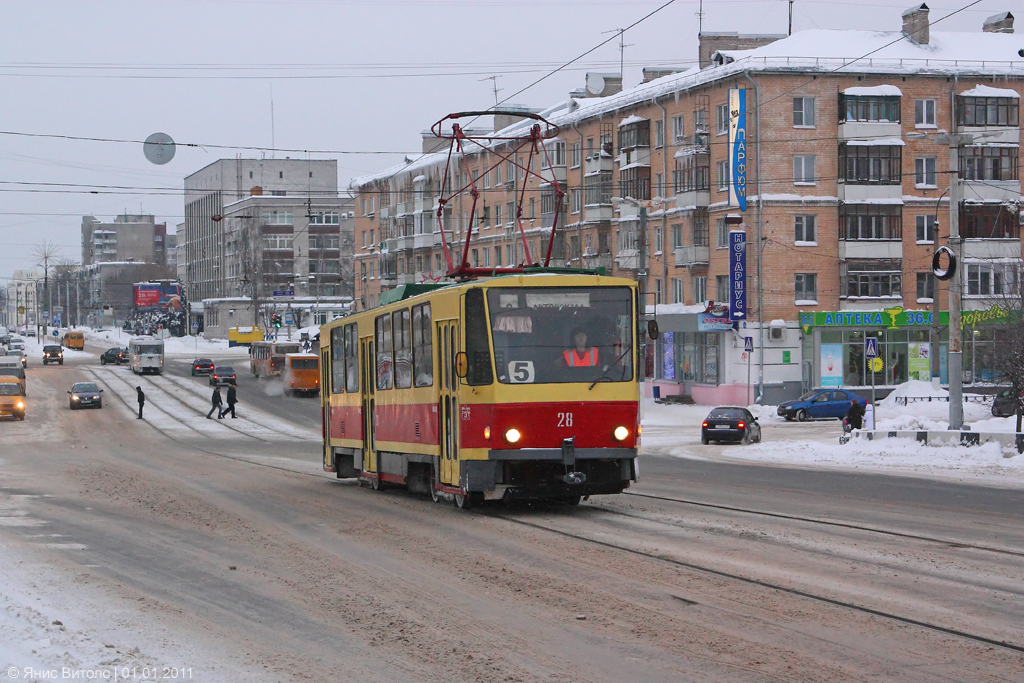 Тверь, Tatra T6B5SU № 28; Тверь — Трамвайные линии: Заволжский район