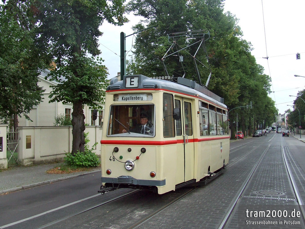 Росток, LOWA ET54 № 46; Потсдам — 100 лет электрическому трамваю в Потсдаме 02/09/2007