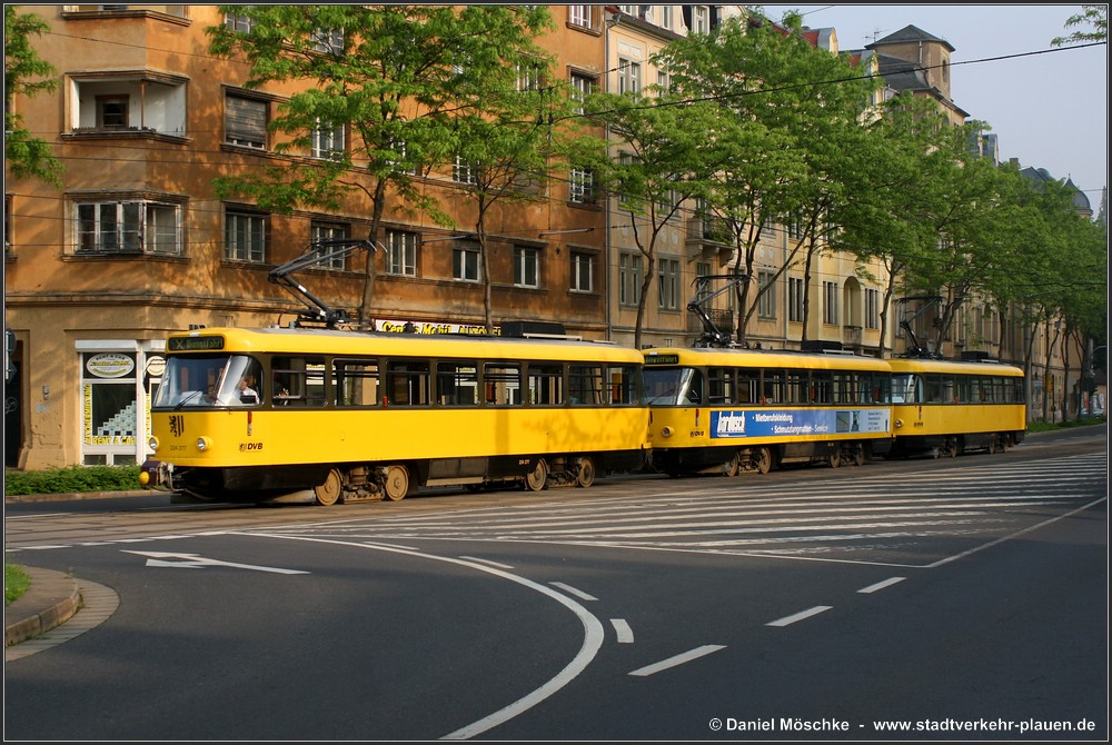 Dresden, Tatra T4D-MT č. 224 277; Dresden — Official farewell of the Tatra trams (29.05.2010)