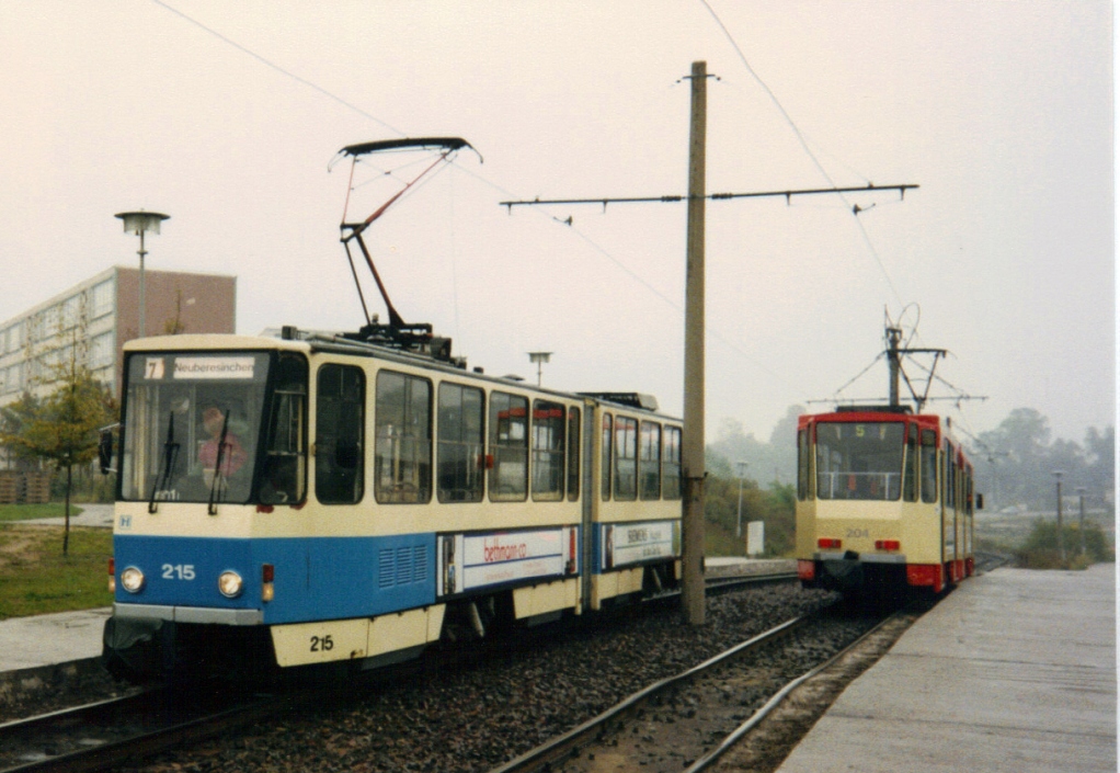 Франкфурт-на-Одере, Tatra KT4DM № 215; Франкфурт-на-Одере, Tatra KT4DM № 204