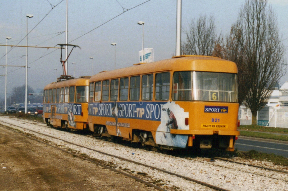 Záhreb, Tatra B4YU č. 821