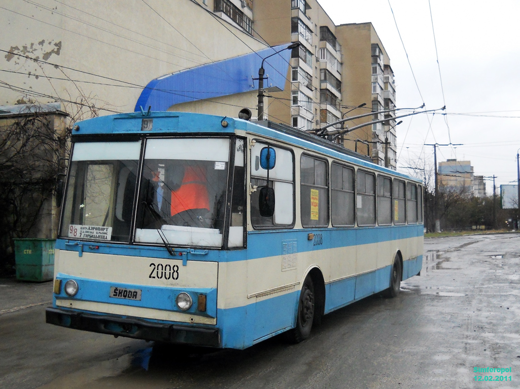 Crimean trolleybus, Škoda 14Tr02/6 # 2008