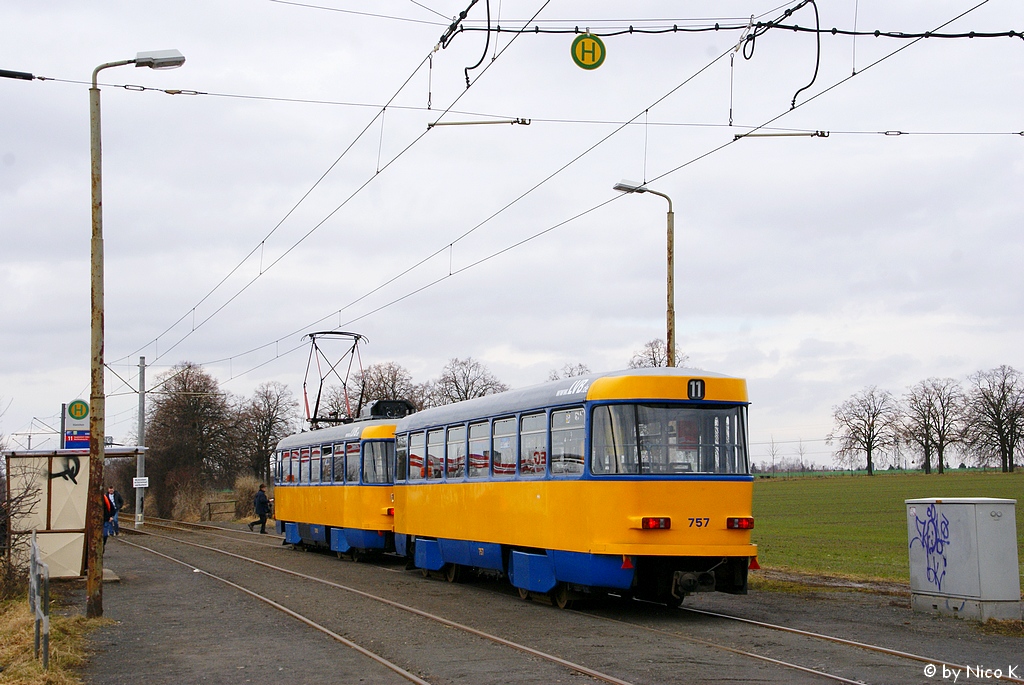 Leipzig, Tatra B4D-M č. 757
