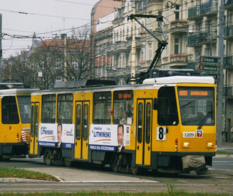 Щецин, Tatra T6A2M № 1209