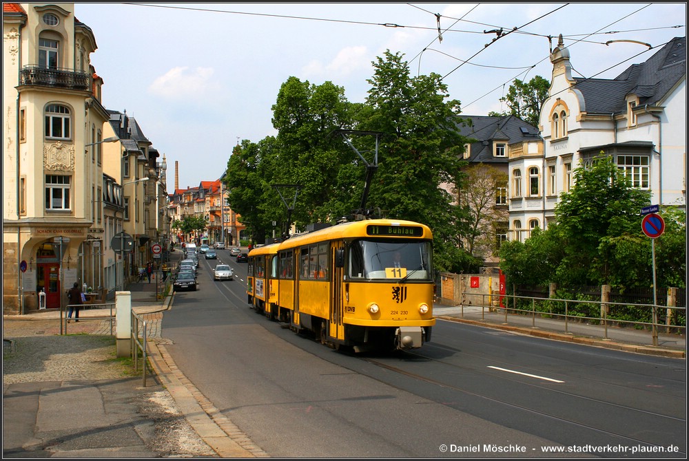 Дрезден, Tatra T4D-MT № 224 230; Дрезден — Прощание с Татрами (29.05.2010)