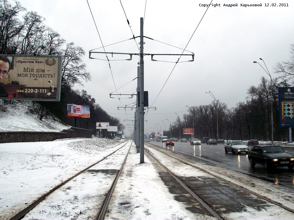 Kyiv — Tramway lines: Podilske depot network — west, south