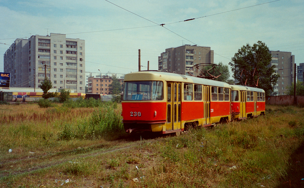 Tver, Tatra T3SU č. 230; Tver — Streetcar terminals and rings; Tver — Tver tramway in the early 2000s (2002 — 2006)