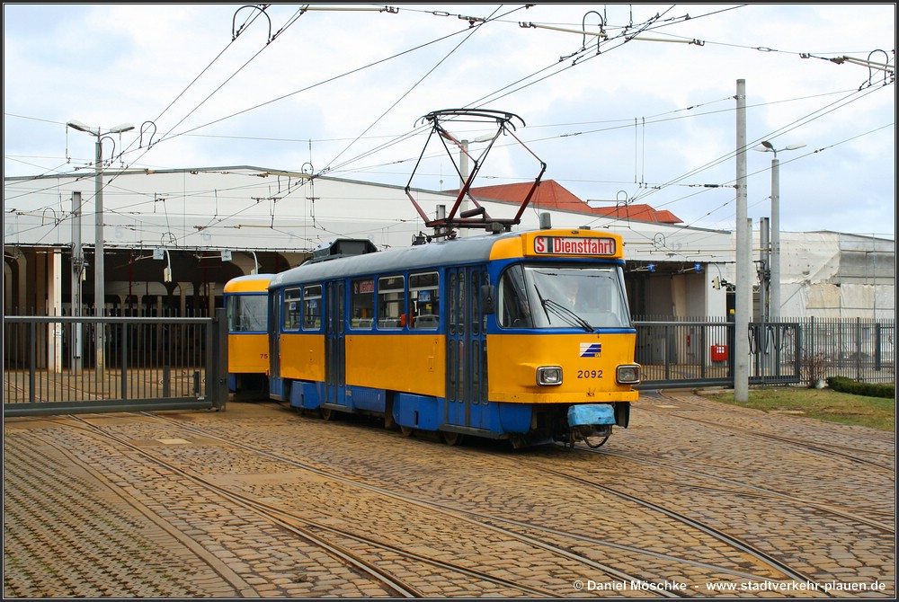 Leipzig, Tatra T4D-M2 N°. 2092