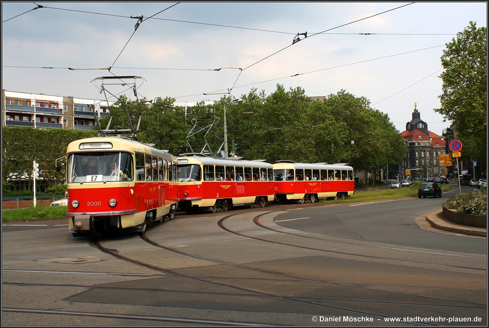 Dresden, Tatra T4D # 2000 (201 314); Dresden — Official farewell of the Tatra trams (29.05.2010)