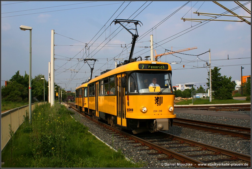 Дрезден, Tatra T4D-MT № 224 218; Дрезден — Прощание с Татрами (29.05.2010)