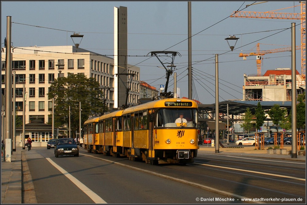 Дрезден, Tatra T4D-MT № 224 246; Дрезден — Прощание с Татрами (29.05.2010)