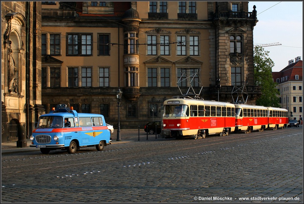 Дрезден, Tatra T4D № 2000 (201 314); Дрезден — Прощание с Татрами (29.05.2010)