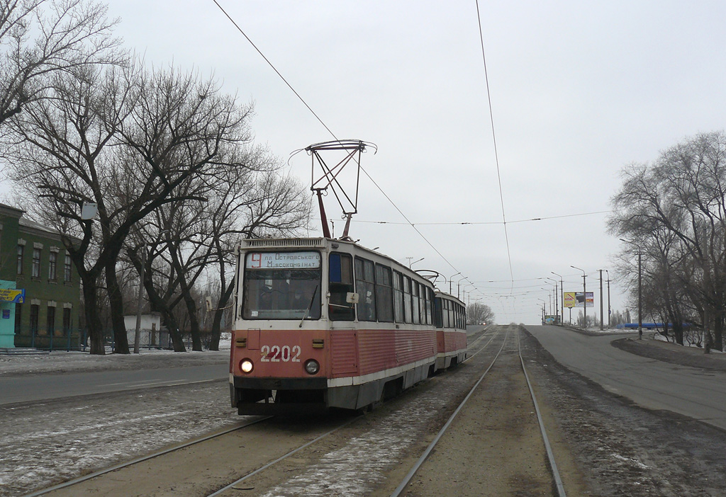 Dnipras, 71-605A nr. 2202; Dnipras — The ride on KTM-5 February 26 2011