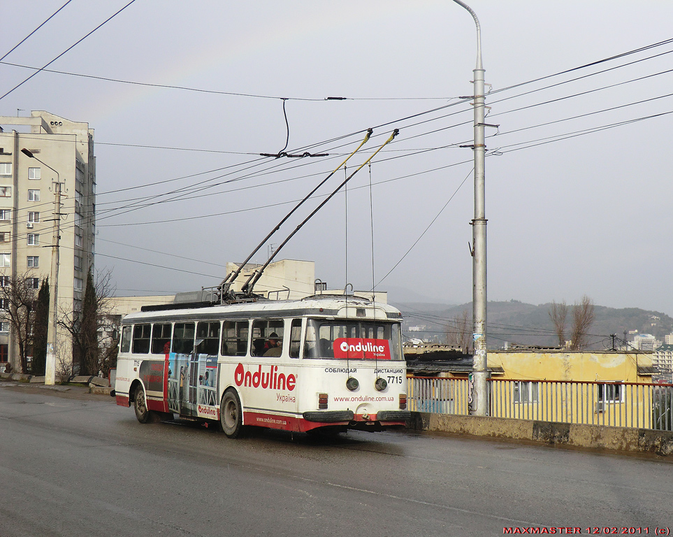 Крымский троллейбус, Škoda 9TrH27 № 7715