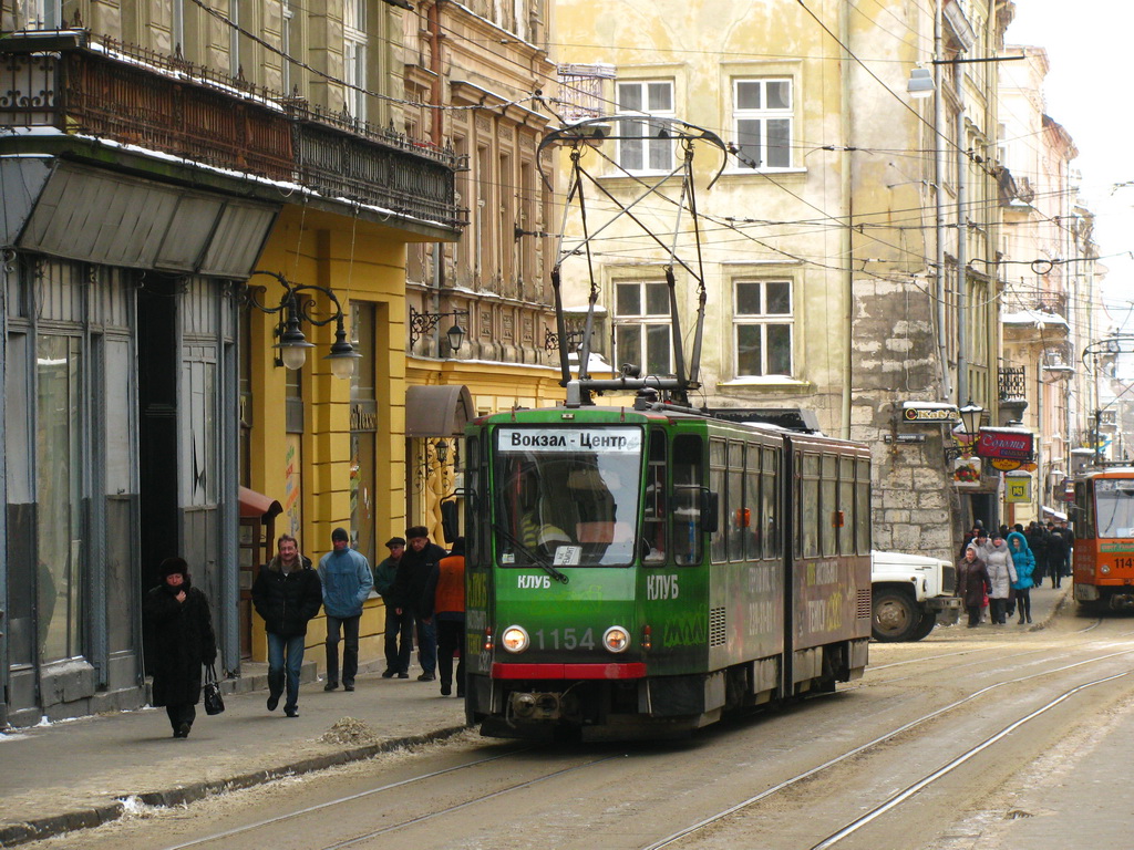 Львов, Tatra KT4D № 1154