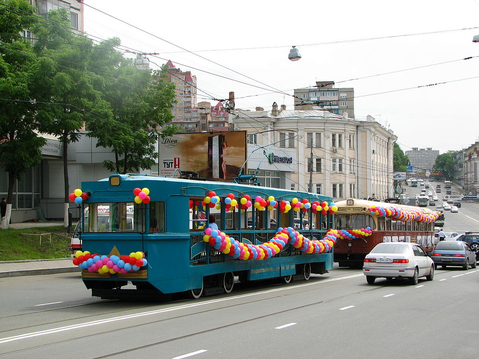 Vladivostok, RVZ-6M2 N°. 251; Vladivostok — Historic Tramcar; Vladivostok — Theme trams