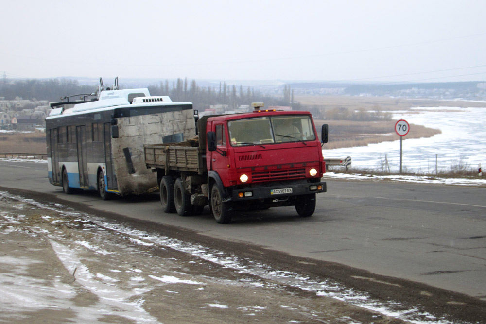 Krymský trolejbus — Transportation of new trolleybuses Bogdan; Krymský trolejbus — Trolleybuses without numbers