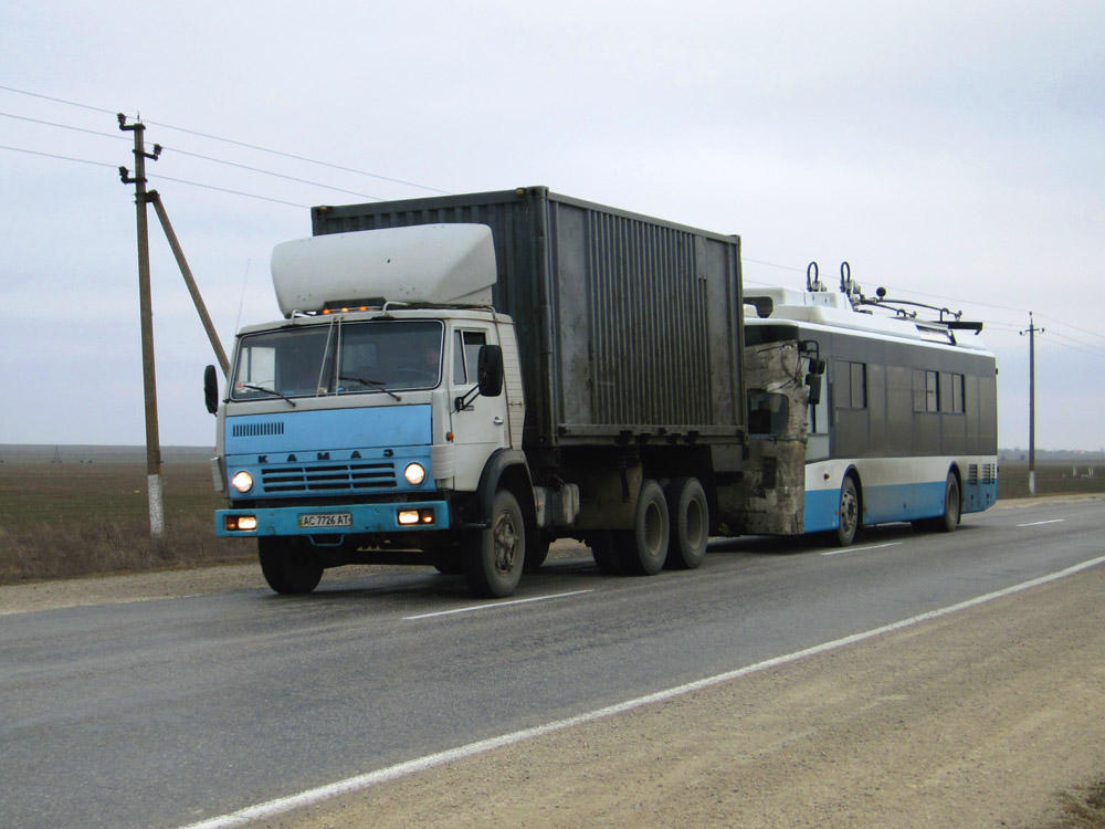 Krimmi trollid (Simferopol - Alušta - Jalta) — Transportation of new trolleybuses Bogdan; Krimmi trollid (Simferopol - Alušta - Jalta) — Trolleybuses without numbers