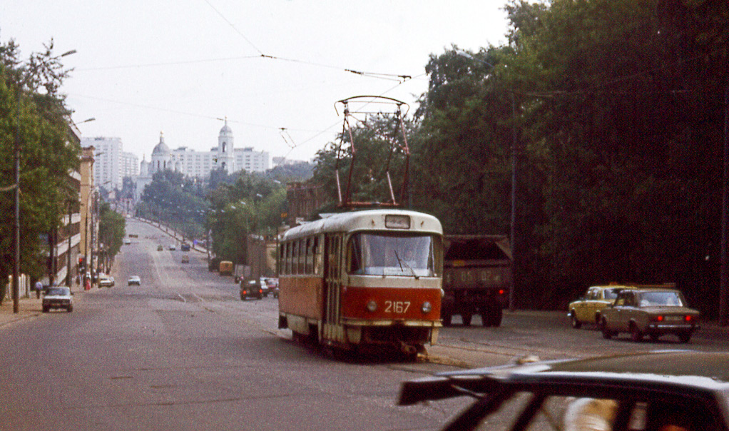 Москва, Tatra T3SU (двухдверная) № 2167