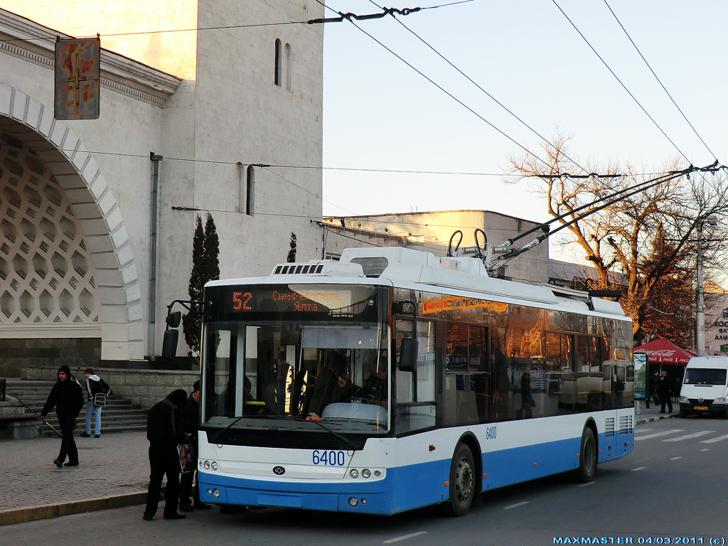 Crimean trolleybus, Bogdan T70115 # 6400