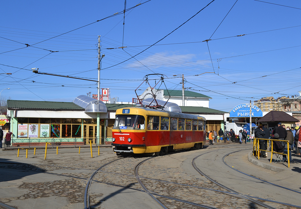 Краснодар, Tatra T3SU № 102