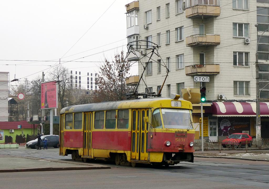 Kyiv, Tatra T3SU # 5831