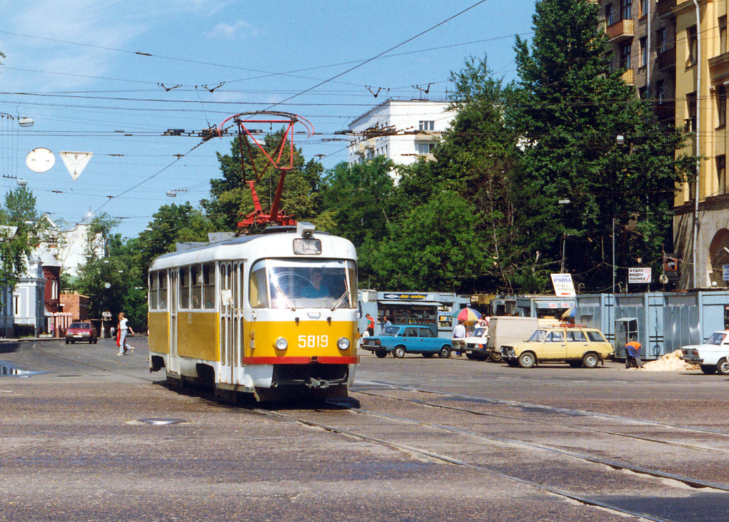 Москва, Tatra T3SU № 5819