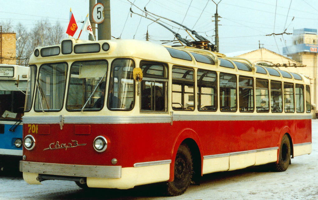Moskwa, SVARZ MTBES Nr 701; Moskwa — Parade of 60 years of the Moscow trolleybus