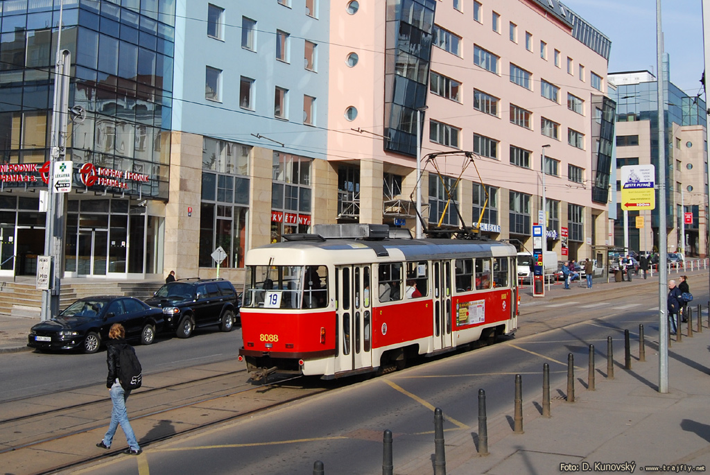 Прага, Tatra T3M2-DVC № 8088