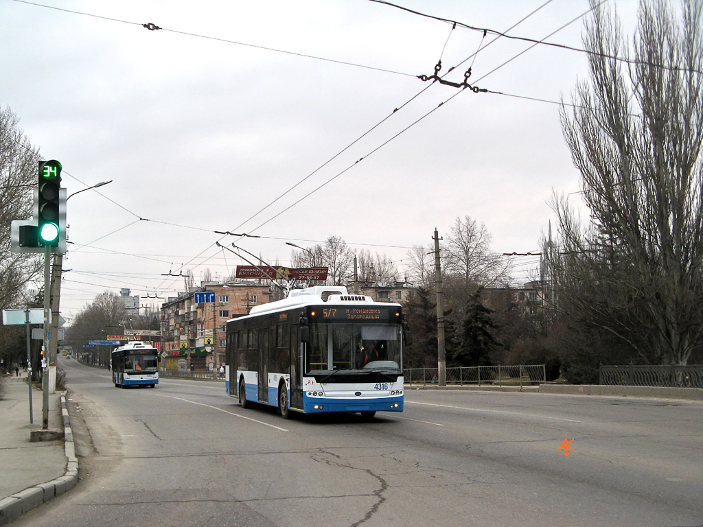 Crimean trolleybus, Bogdan T70110 № 4316