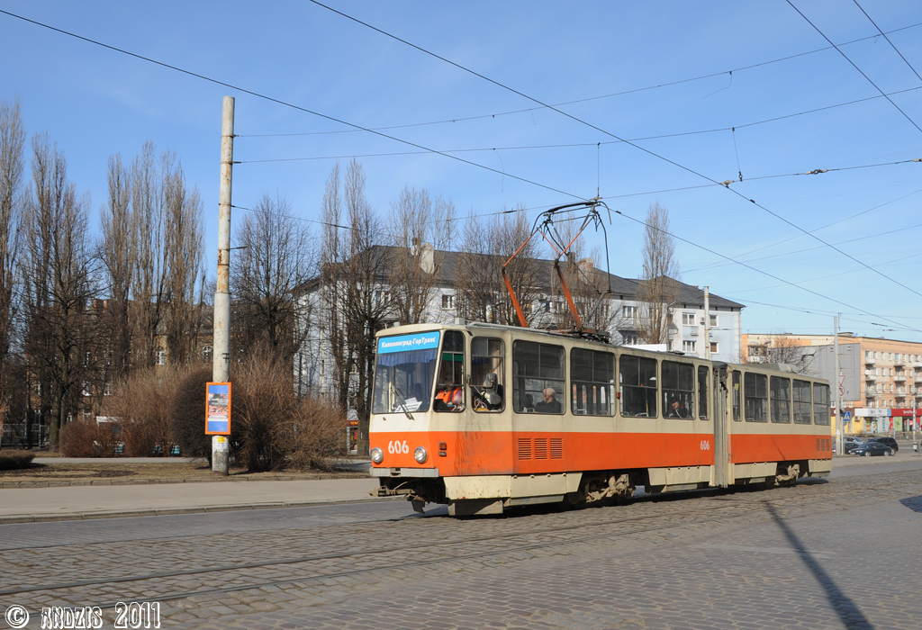 Калининград, Tatra KT4D № 606