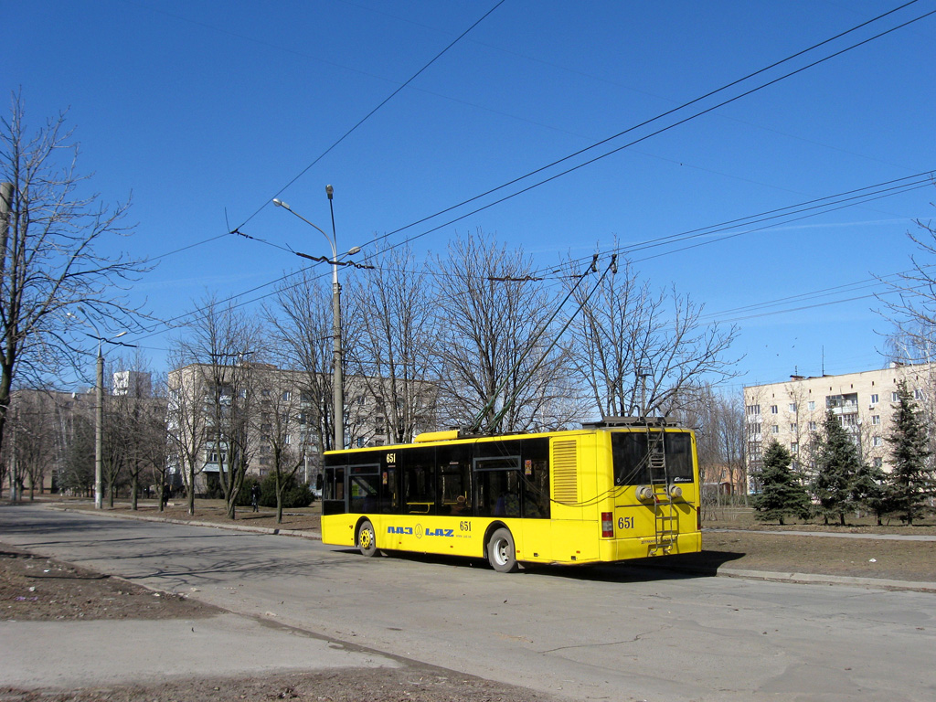Кривой Рог, ЛАЗ E183D1 № 651