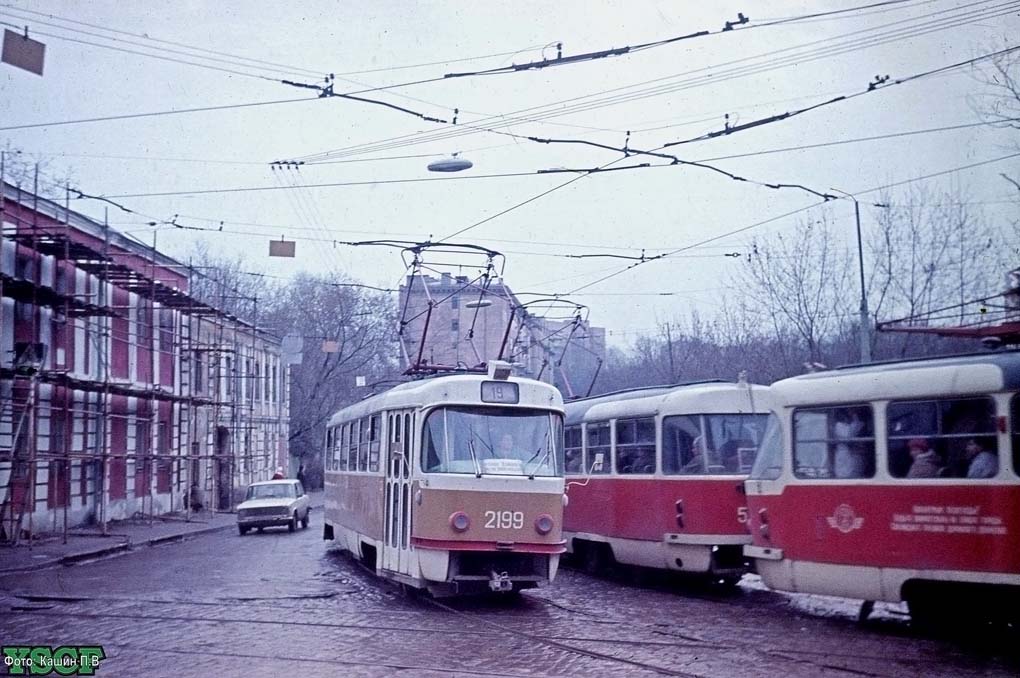 Москва, Tatra T3SU (двухдверная) № 2199