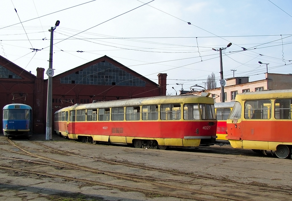 Одесса, Tatra T3R.P № 3254; Одесса, Tatra T3SU № 4027