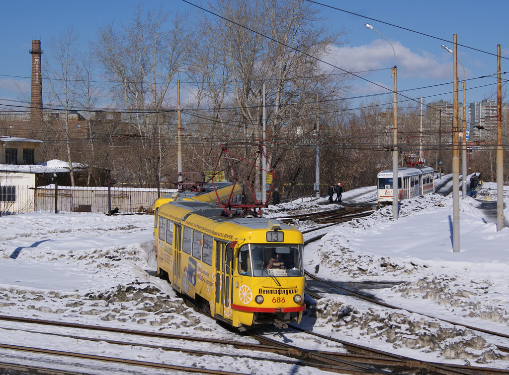Yekaterinburg, Tatra T3SU č. 686