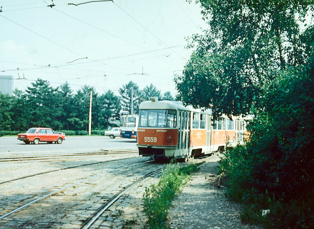 Moscova, Tatra T3SU nr. 5559; Moscova — Historical photos — Tramway and Trolleybus (1946-1991)