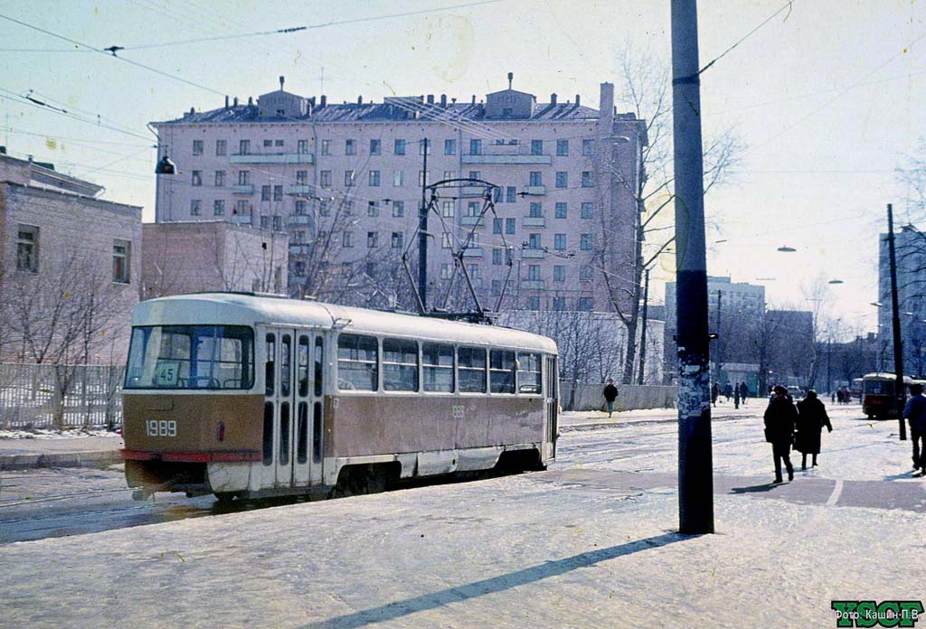 Москва, Tatra T3SU (двухдверная) № 1989