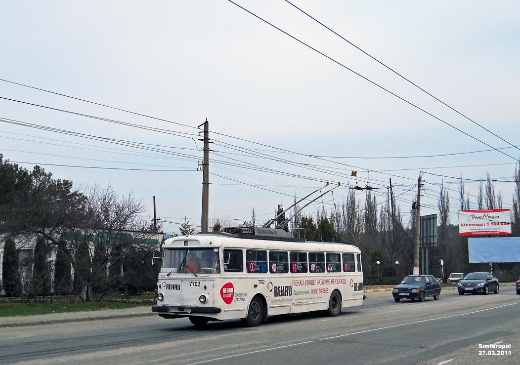 Crimean trolleybus, Škoda 9TrH27 № 7702