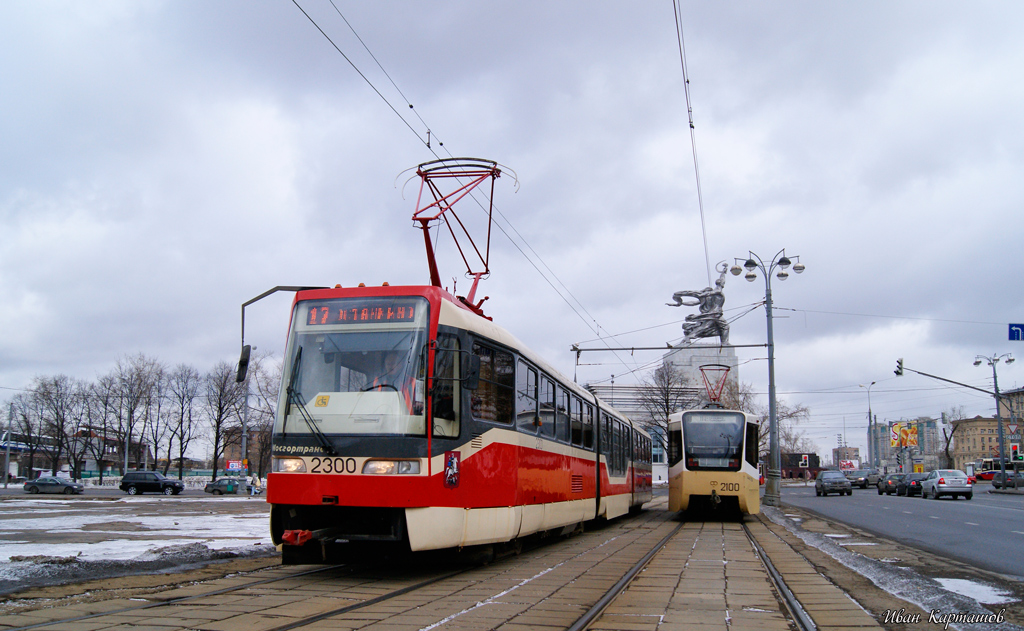 Москва, Tatra KT3R № 2300