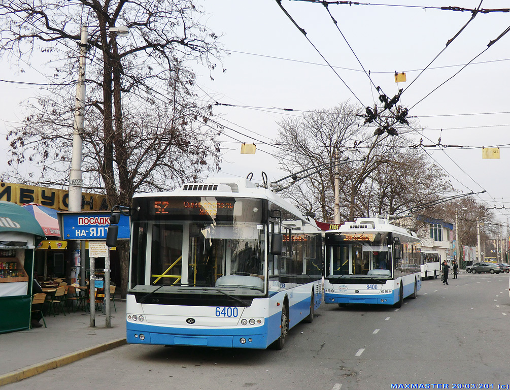 Крымский троллейбус, Богдан Т70115 № 6400; Крымский троллейбус, Богдан Т70115 № 8400