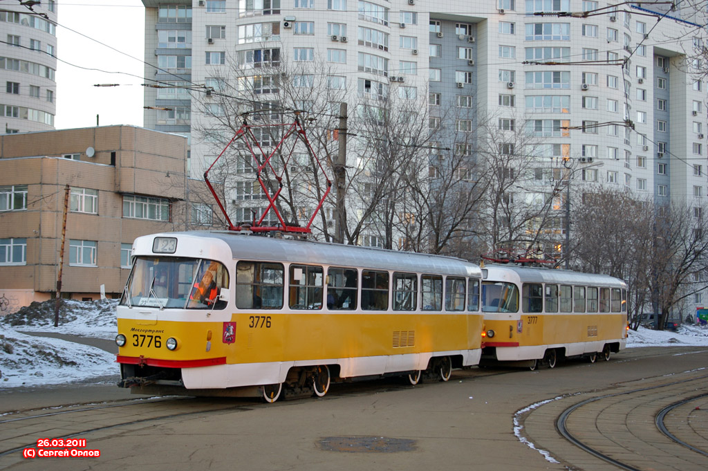 Москва, Tatra T3SU № 3776