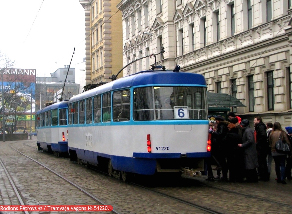 Рига, Tatra T3A № 51220